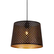 Ipil Black Tapered Laser Cut Pendant - Geometry