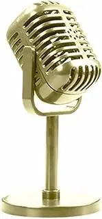 Atelierate Classic Retro Dynamic Vocal Microphone Vintage Mic Universal Stand for Live Performance Karaoke Studio Recording Gold Easy Install Easy to Use