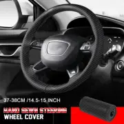 15" DIY Steering Wheel Cover Genuine Leather for Dodge Ram 1500/2500/3500 03-08