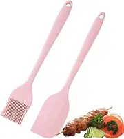 Pastry Brush Scraper | Silicone Pancake Brush Scraper | Temperature Resistant Household BBQ Baking Oil Brush for Turkey, Kitchen Desserts, Oil, Baking, Butter Shwing