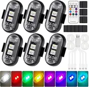 Pack of 6 Wireless LED Lights Cars