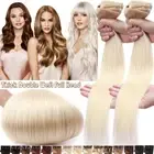 Double Wefted Russian Clip In 100% Remy Thick Human Hair Extensions Full Head