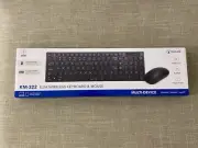 Bonelk KM-322 Slim Wireless Keyboard & Mouse Combo Bluetooth, USB, Multi-Device