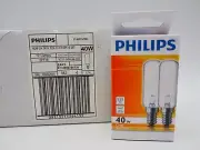 12X Philips E14 40W Clear Light Bulb For Rangehood Fridge SES T25