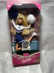 University Barbie Doll Georgetown Hoyas Blonde Hair Cheerleader New Vintage 1996