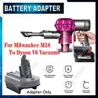 Adapter Compatible with Dyson V6 Series Vacuums Uses with Milwaukee M18 Battery