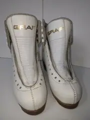 GRAF F-4000 Girls Figure Skate Boots 3.0 SS White 2594-20 SS NEW
