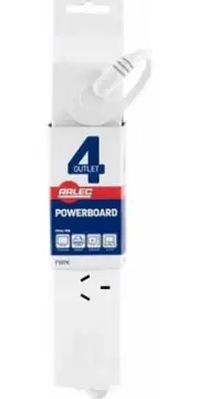 4 Outlet Powerboard - Arlec//90cm (L) Cable 4 Power Board Socket Extension Cord