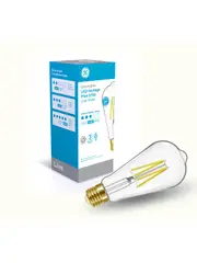 GE 7.5W Heritage Dimmable LED Pilot ES Globe in Cool White