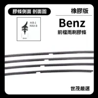 在飛比找蝦皮購物優惠-世茂嚴選 SM雨刷膠條 橡膠版 適用Benz V class