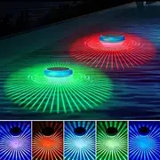 Solar Floating Pool Lights,RGB Color Changing Pool Lights That Float,Waterproof Light up LED Pool Accessories,Solar Pool Light for Outdoor Swimming Pool,Pond,Hot Tub,Garden,Party Decoretion (2PCS)