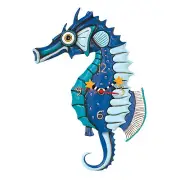 Allen Designs P1468 Salty Seahorse Pendulum Wall Clock 13.75"