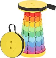 JVHLOV Foldable Portable Folding Stool, Retractable Plastic Stool, Foldable Camping Stool, for Camping, Fishing, Hiking, Barbecue, Outdoor Camping, Fishing, Indoor Families