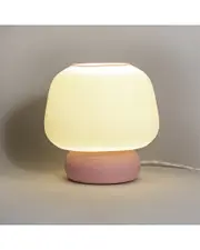 JONATHAN Y Mushroom 10in 3D-Printed Dimmable LED Table Lamp