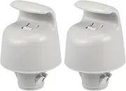 X AUTOHAUX Car Sun Visor Holder Clip, Sun Visor Bracket Hook Clips Hanger, for Nissan Pathfinder 2013-2022, Plastic, No.964093JA0A, Gray, 2pcs