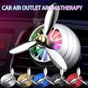 Car Air Freshener Vent Clip w/LED Light Fan Fragrance Aroma Diffuser Car NEW US