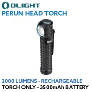 Olight Perun (Replaces H2R) 2000 lumen rechargeable LED right angle torch Oligh