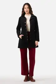 Hazel Cord A-Line Long Jacket