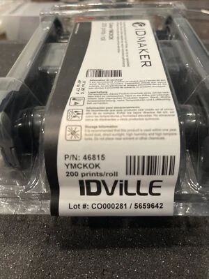 ID Maker Primacy 200 Print Ribbon - Full-Color YMCKO Printer Ribbon 46815