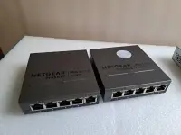 在飛比找露天拍賣優惠-【星月】NETGEAR GS105E V2,含電源。照片實物