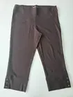 Regatta Petites Ladies Crop 3/4 Length Pants size 16 Colour Chocolate Stripes