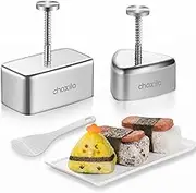 Choxila 3 Pack Onigiri Mold Stainless Steel, Musubi Mold Rice Kit, Maker Press, Classic Triangle Rice Ball Maker Sushi Set for Kid Lunch Bento and Home DIY