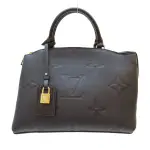 【二手名牌BRAND OFF】LOUIS VUITTON LV 路易威登 黑色 原花壓紋 牛皮 PETIT PALAIS 兩用包 M58916