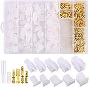 Swpeet 700Pcs Automotive Electrical Wire Connectors Kit, 2.8mm 2 3 4 6 9 Pin Automotive Electrical Wire Connectors Pin Header Crimp Wire Terminals and 30 Kits 4mm Car Motorcycle Bullet Terminal Wire