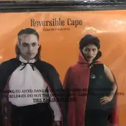 Vampire Cape Reversible Black and Red Adult Halloween Costume Little Red NIP