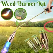 3 Nozzles Weed Burner Kits Shrub Grass Killer Butane Gas Torch Garden