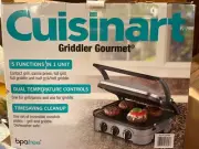 Cuisinart Griddler Gourmet Model GRID- 8NPC New