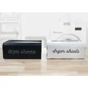 Dryer Sheet Dispenser; Enamelware Vertical Style Fabric Softener Sheet Holder