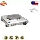 Portable Electric Hot Plate with 1 Cast Iron Burner - Ideal for Food Trucks