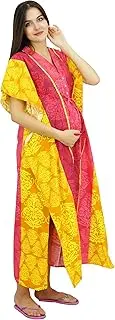 [Bimba] Maternity Cotton Kaftan Nursing Mothers Caftan Maxi Gown with Length