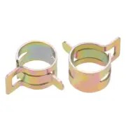 Steel Band Clamp 16mm Hose Tube Spring Clips Clamp Manganese Steel 10Pcs