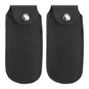 2 pcs Harmonica Carrying Pouches Leather Harmonica Case Harmonica Storage