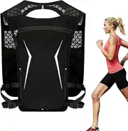 Running Hydration Pack - Hydration Pack Backpack Running Vest - Lightweight Waterproof Storage Bag Bottle Holder, Camping Gear for Men Women Hiking Cycling