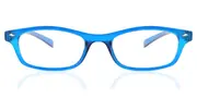 Rectangle Full Rim Plastic Men's Glasses Blue, Size +1.00 - Lenses Included - Private Health Rebate - Blue Light Block Available - SmartBuy Readers
