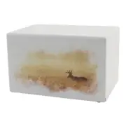 Large/Adult Somerset Deer Box Funeral Cremation Urn for Ashes, 200 Cubic Inches