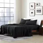 SALE 1000 THREAD COUNT KING SIZE BLACK COLOR 4PCS SHEET SET DISCOUNTED !!!!