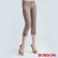 在飛比找蝦皮商城優惠-BOBSON 女款色布伸縮七分褲183-72