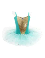 [Disney] Princess Jasmine Sequinned Tutu Dress in Mint
