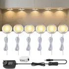 Kitchen LED Light Under Cabinet Shelf Cupboard Round 12V Light Kit/Set Furniture