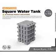 1/72 Square Water Tank For Model Railroads