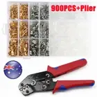 900PCS Assorted Female/Male Spade Crimp Terminals Kit Electrical Wire Connectors