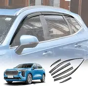 X-CAR Weathershields for Haval Jolion 2021-2025 Car Weather Shields Wind Deflectors Window Sun Visor 6 Pcs