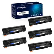5PK CF283X 83X Toner Cartridge For HP LaserJet Pro MFP M125a M125nw M125rnw