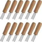 Corn On The Cob Holders Set of 12 Stainless Steel Corn Cob Holders with Handle