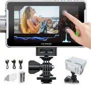 VILTROX DC-V1 Touch Screen Camera Field Monitor with Sunshade Hood and Battery