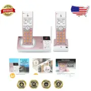 Expandable DECT 6.0 Cordless Phone Set - 2 Handsets, Long Range & Call Blocker